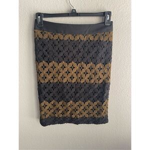 LOFT Crochet Overlay Pencil Skirt